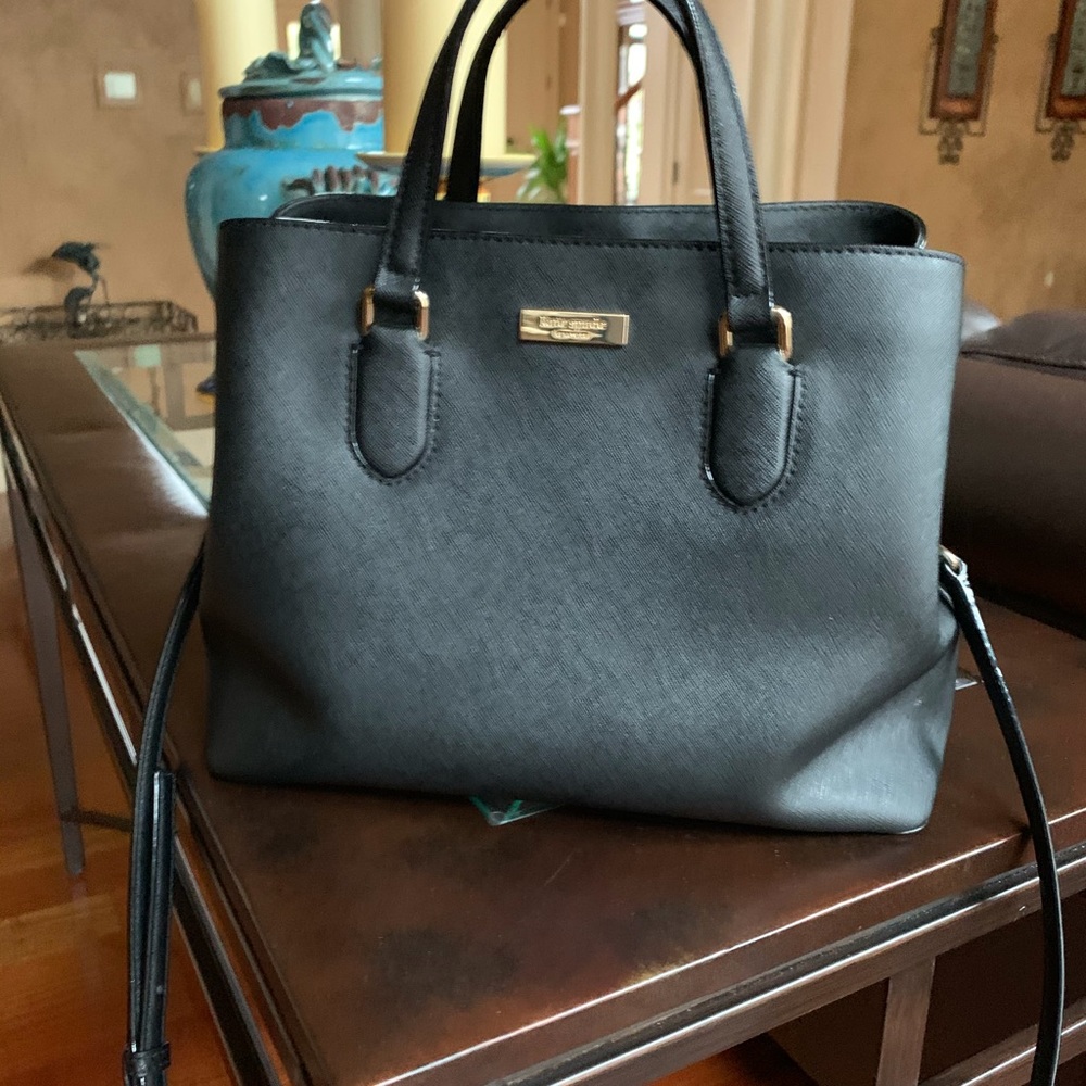 Kate Spade Medium Black Leather Satchel